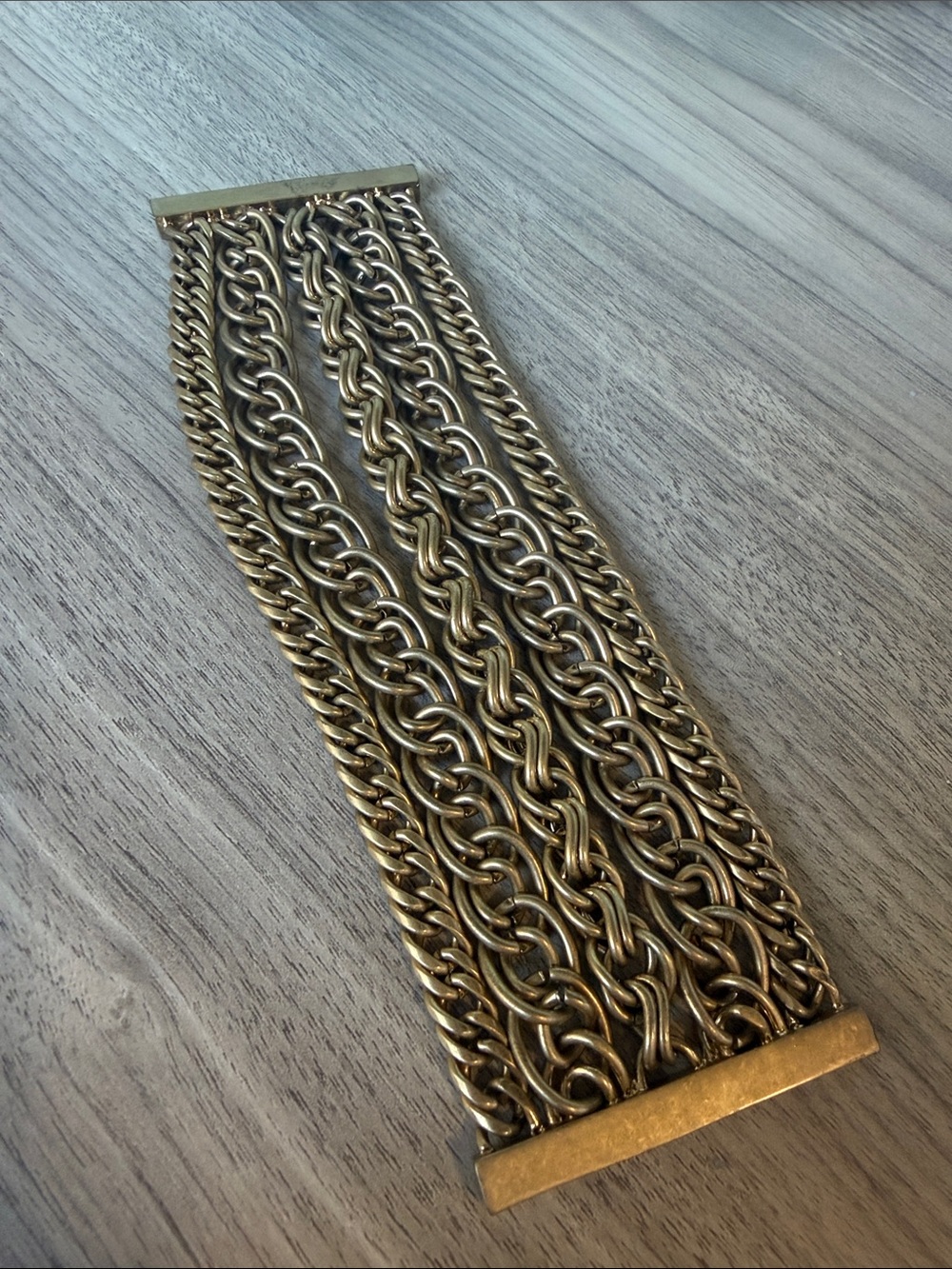 Gold-Tone Multi-Row Chain Bracelet - Women Accessories